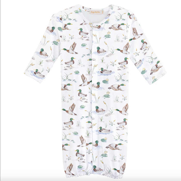 Baby Club Chic- mallard ducks conv. gown