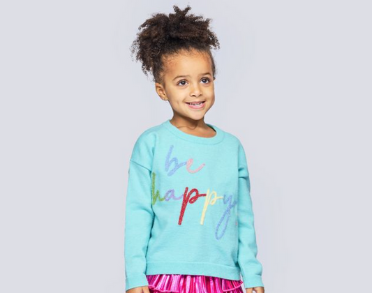 Baby Sara-  Be Happy Tinsel Sweater