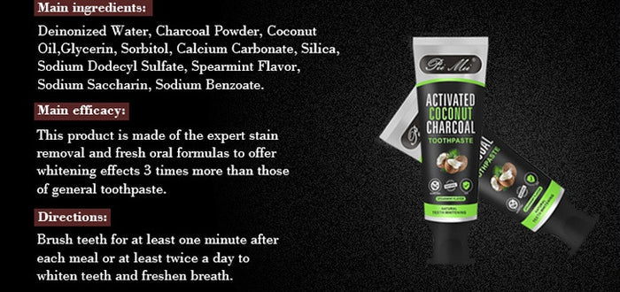 Bamboo charcoal toothpaste by DigestWell Co.