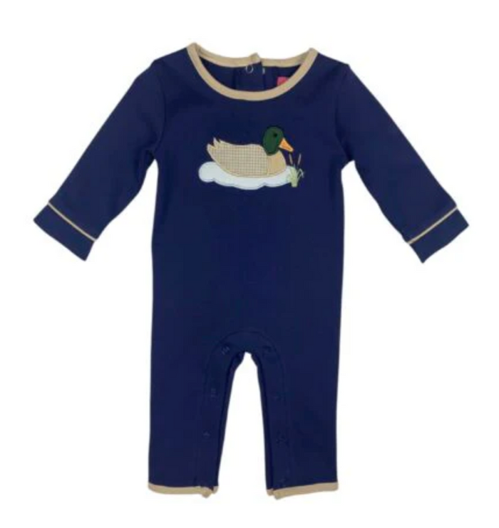 Banana Split-Mallard Duck Applique Romper