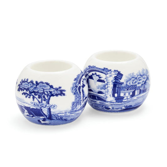 Blue Italian Tealight Holders- spode