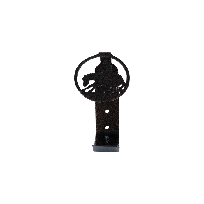 Bull Rider Hat Hook - Textured Black Steel - Black Hammer, hand-made steel by Allwayz Mags