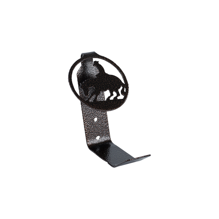 Bull Rider Hat Hook - Textured Black Steel - Coppervein, hand-made steel by Allwayz Mags