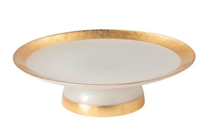 Camilla Glass band footed plate