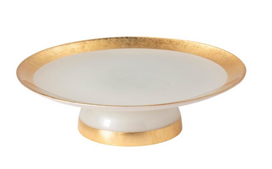 Camilla Glass band footed plate