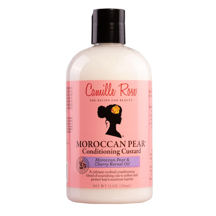 Camille Rose Naturals Moroccan Pear Conditioning Custard 12oz – moisturizing conditioner for curly hair, enriched with natural ingredients