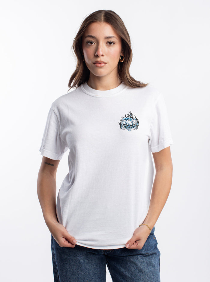 CAROLINA FOOTBALL v2 - "3 SKULL" PREMIUM T - SHIRT – T-Shirt – Dead Threads Apparel