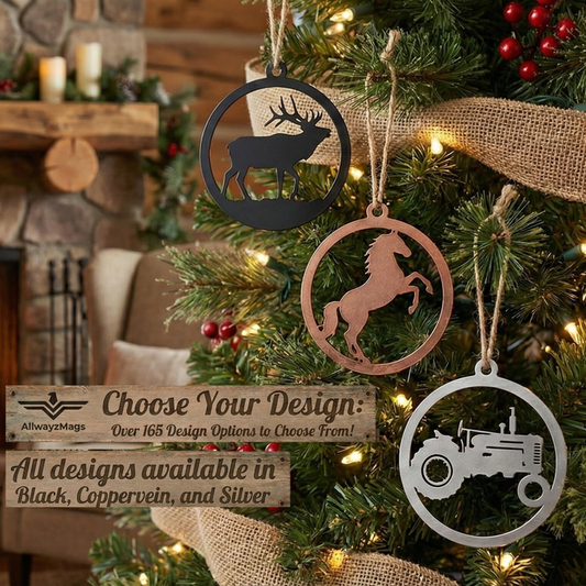 Christmas Ornament In Circle - Western Life
