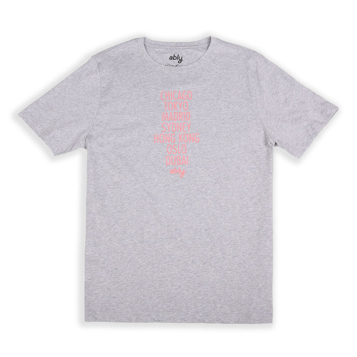 Cities | Men's Crew Neck Printed T-Shirt