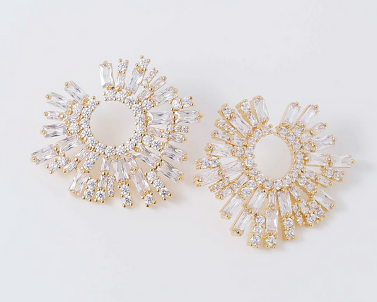 Coastal Grit- Sunburst Earrings