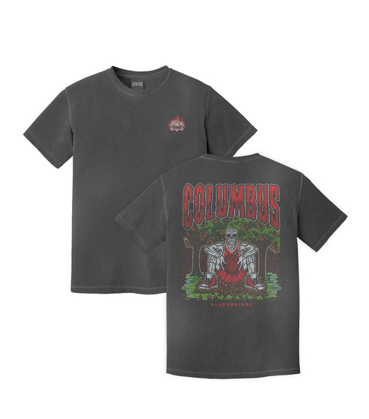 COLUMBUS BASKETBALL - “3 SKULL” PREMIUM T - SHIRT – T-Shirt – Dead Threads Apparel
