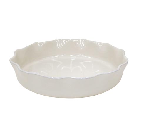 Cook and Host- Ruffled Pie Dish White