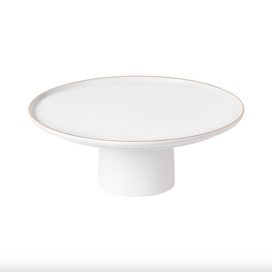 Costa Nova-Resonance Footed plate, White-gold