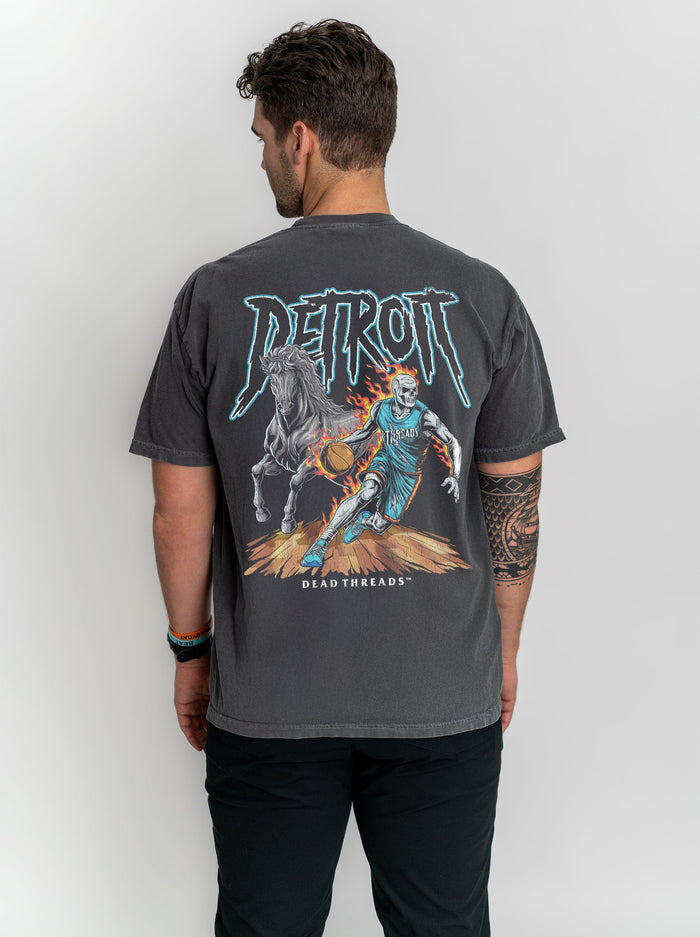 DETROIT BASKETBALL v2 - “DT ESSENTIAL" PREMIUM T - SHIRT – T-Shirt – Dead Threads Apparel