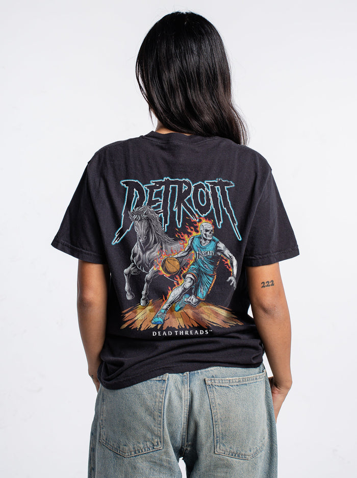 DETROIT BASKETBALL v2 - “DT ESSENTIAL" PREMIUM T - SHIRT – T-Shirt – Dead Threads Apparel