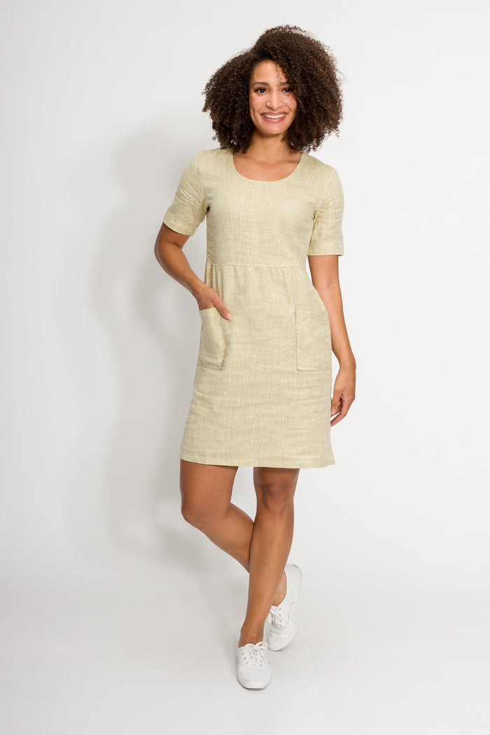 Diana | Women's Linen Smock Dress