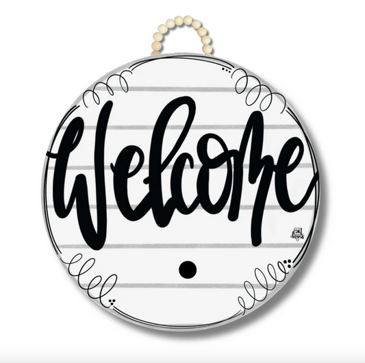 Dk-Shiplap "Welcome" Hanger