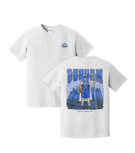 DURHAM BASKETBALL - “3 SKULL” PREMIUM T - SHIRT – T-Shirt – Dead Threads Apparel