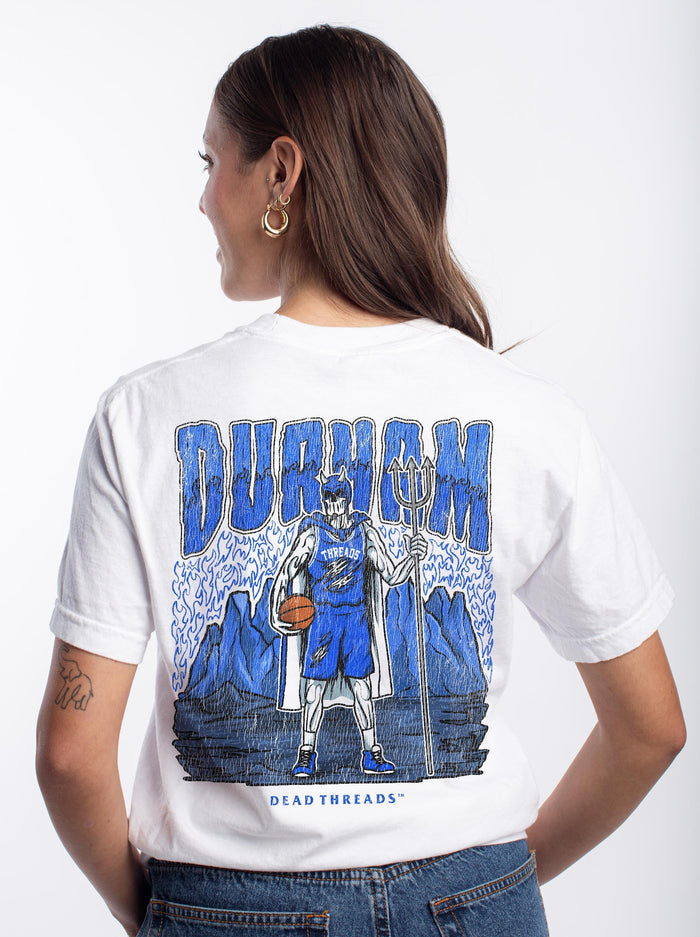 DURHAM BASKETBALL - “3 SKULL” PREMIUM T - SHIRT – T-Shirt – Dead Threads Apparel