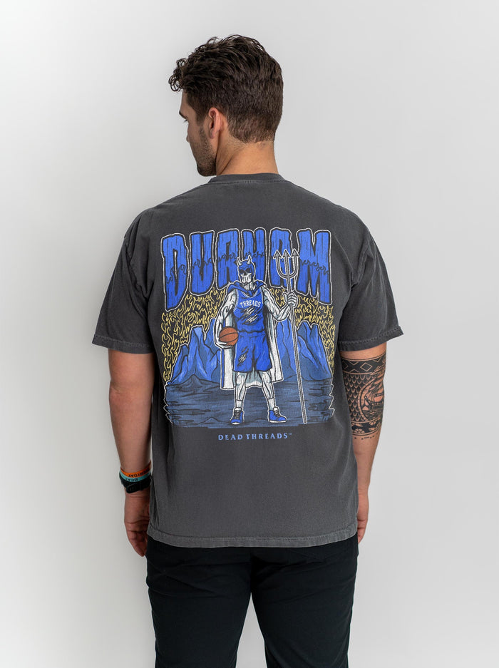 DURHAM BASKETBALL - “3 SKULL” PREMIUM T - SHIRT – T-Shirt – Dead Threads Apparel