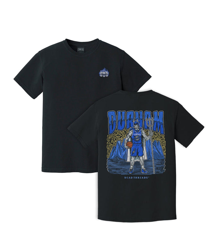DURHAM BASKETBALL - “3 SKULL” PREMIUM T - SHIRT – T-Shirt – Dead Threads Apparel