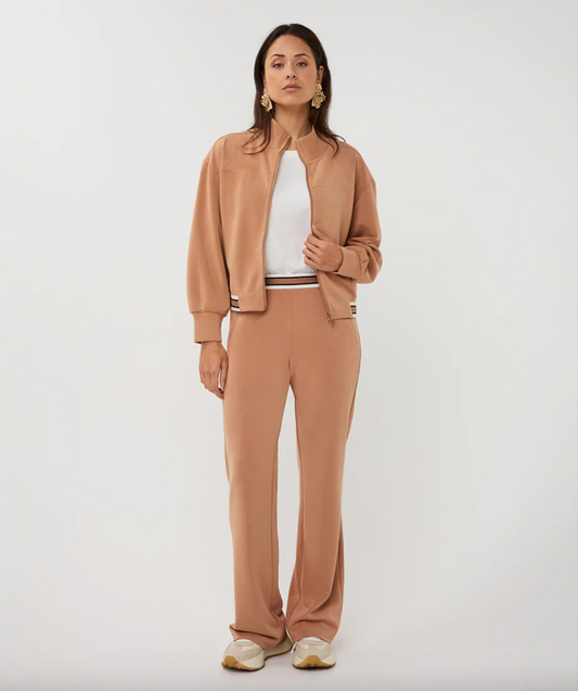 Esqualo- Cardigan Bomber Moda- Cappuccino
