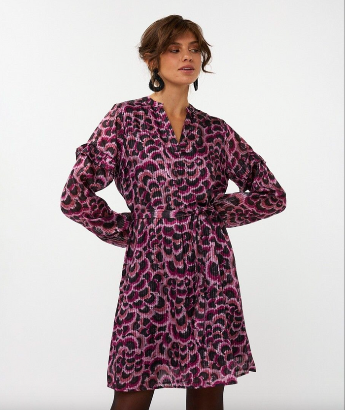 Esqualo- Dress Feather Flow- Purple