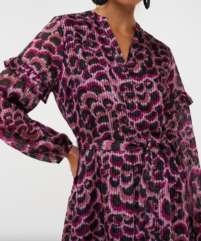 Esqualo- Dress Feather Flow- Purple