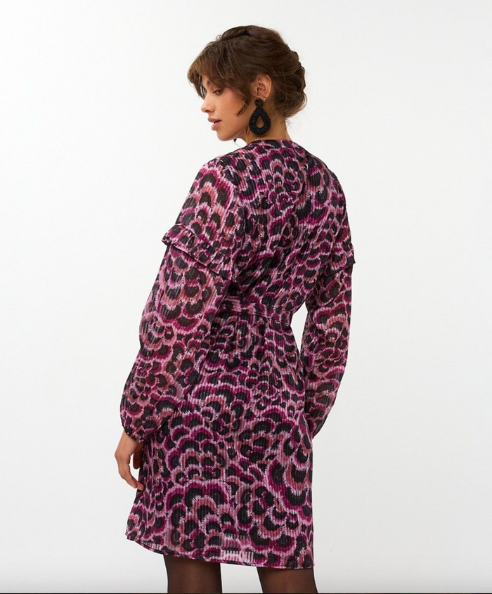 Esqualo- Dress Feather Flow- Purple