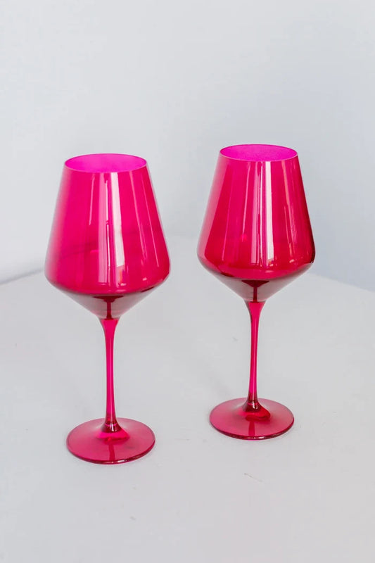 Estelle Stem Wine Fuschia