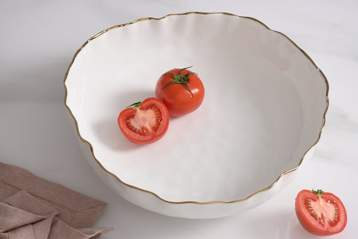 Extra Large Shallow Bowl portofino- pampa bay