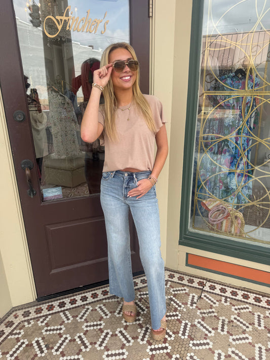 FIONA WIDE LEG JEAN-Dear John