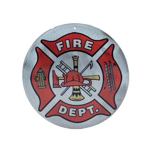 Fire Department Silver Magnet