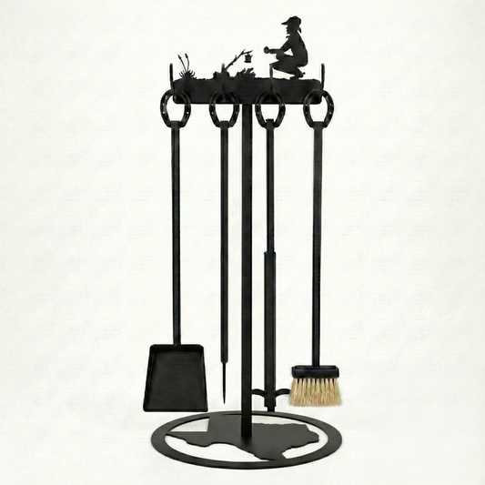 Fireplace Tools Texas Base Top Scene