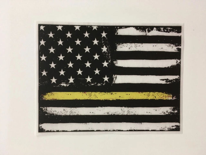 Flag Gold Line - Decal