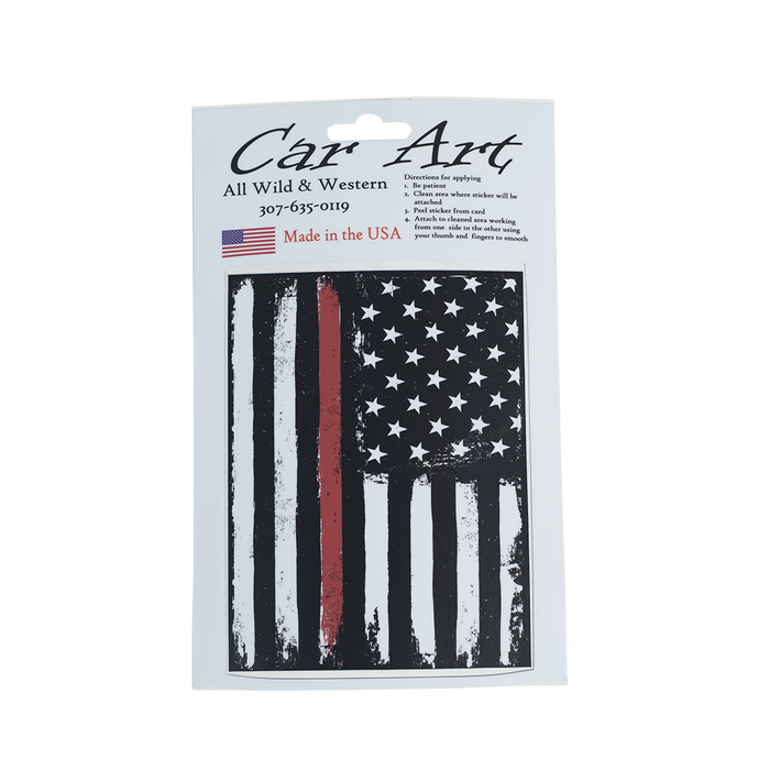 Flag (Red Line) - Vinyl Decal
