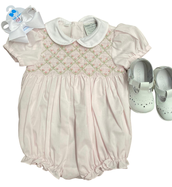 Floral Bouliions Diamond Smocked Romper