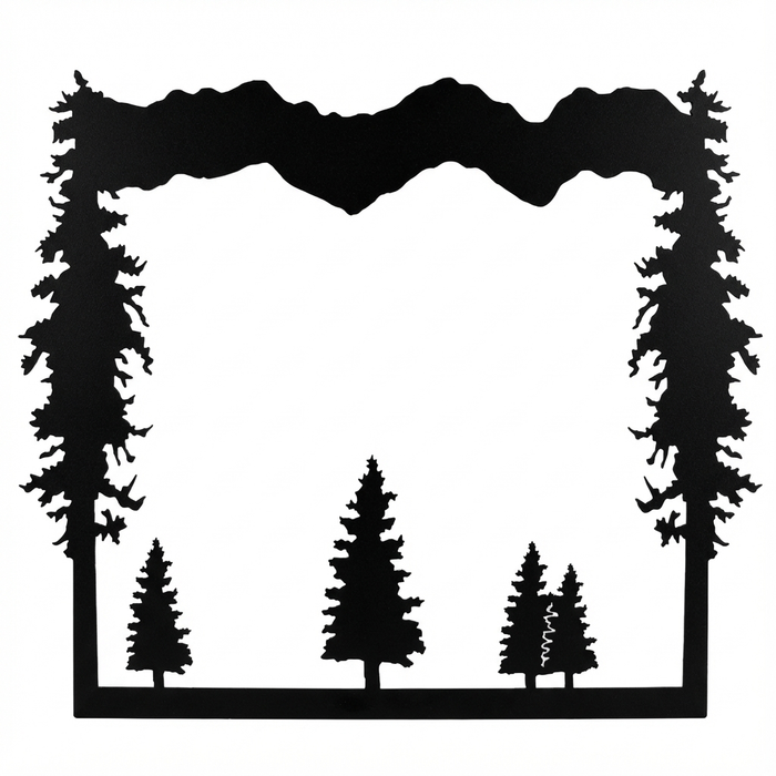 Forest Grove & Mountain Mirror Frame