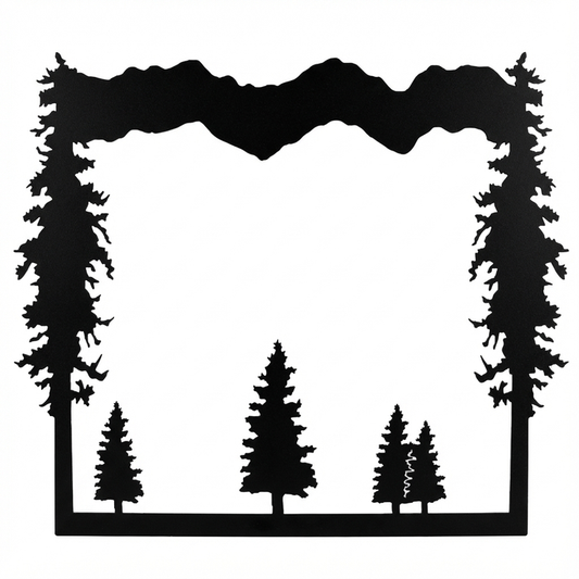 Forest Grove & Mountain Mirror Frame