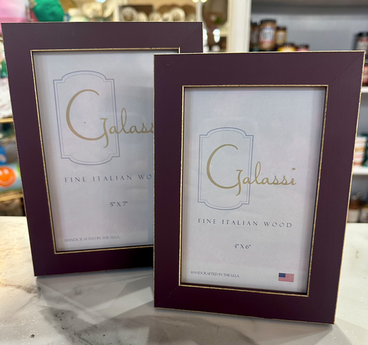 Galassi Maroon/ Gold frame 2 sizes