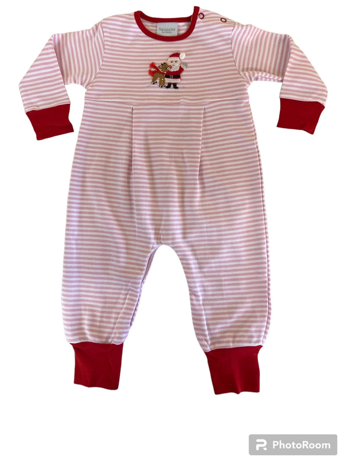 Girl Santa/reindeer romper
