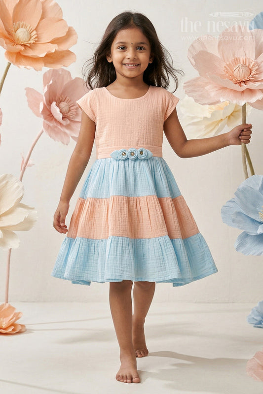 Girls Cotton Frock for Birthday Party and Festive Occasions