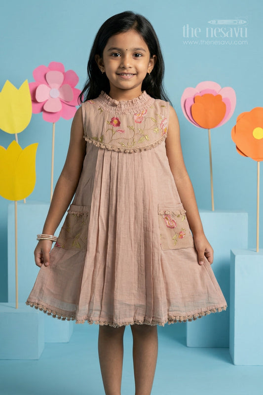 Girls Cotton Frock for Casual Outings and Comfortable Summer Wear
