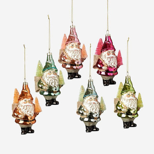 Gnome Orn w/Tree, - assorted 6  colors