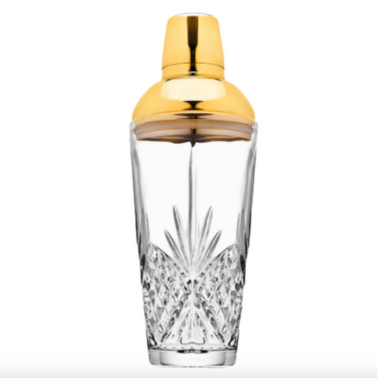 Godinger- Dublin Crystal Gold Martini Shaker