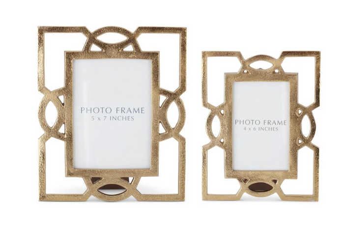 Gold Metal Cutout Photo Frame( 2 SIZES) k & K