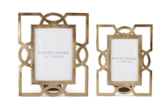 Gold Metal Cutout Photo Frame( 2 SIZES) k & K