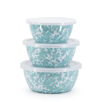 Golden Rabbit sea glass nesting bowls