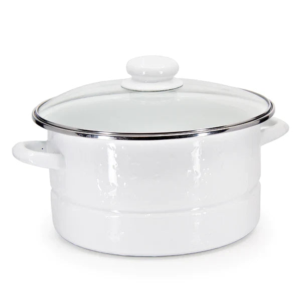 Golden Rabbit White 6 quart Stock pot