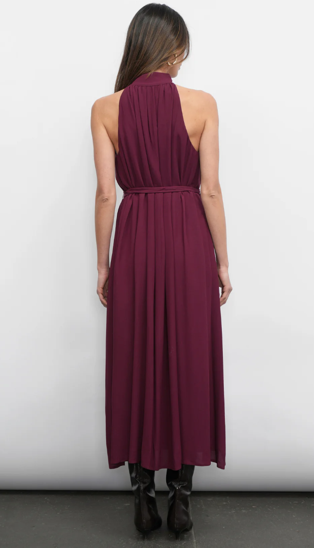 Greylin-Everley Button Up Tie Front Midi Dress